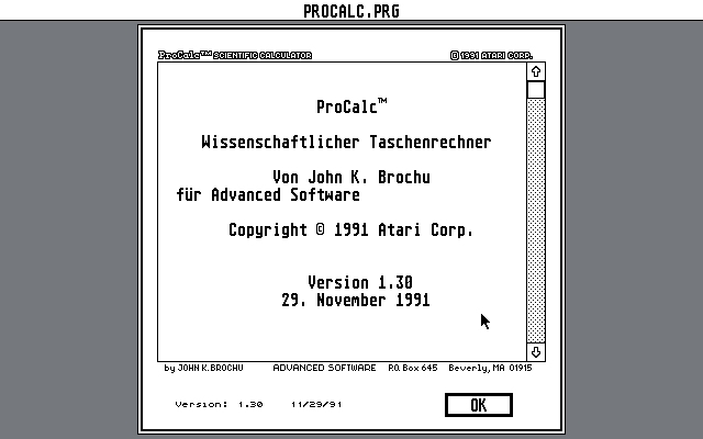 Atari Falcon030 Extra Programs Rev. D atari screenshot